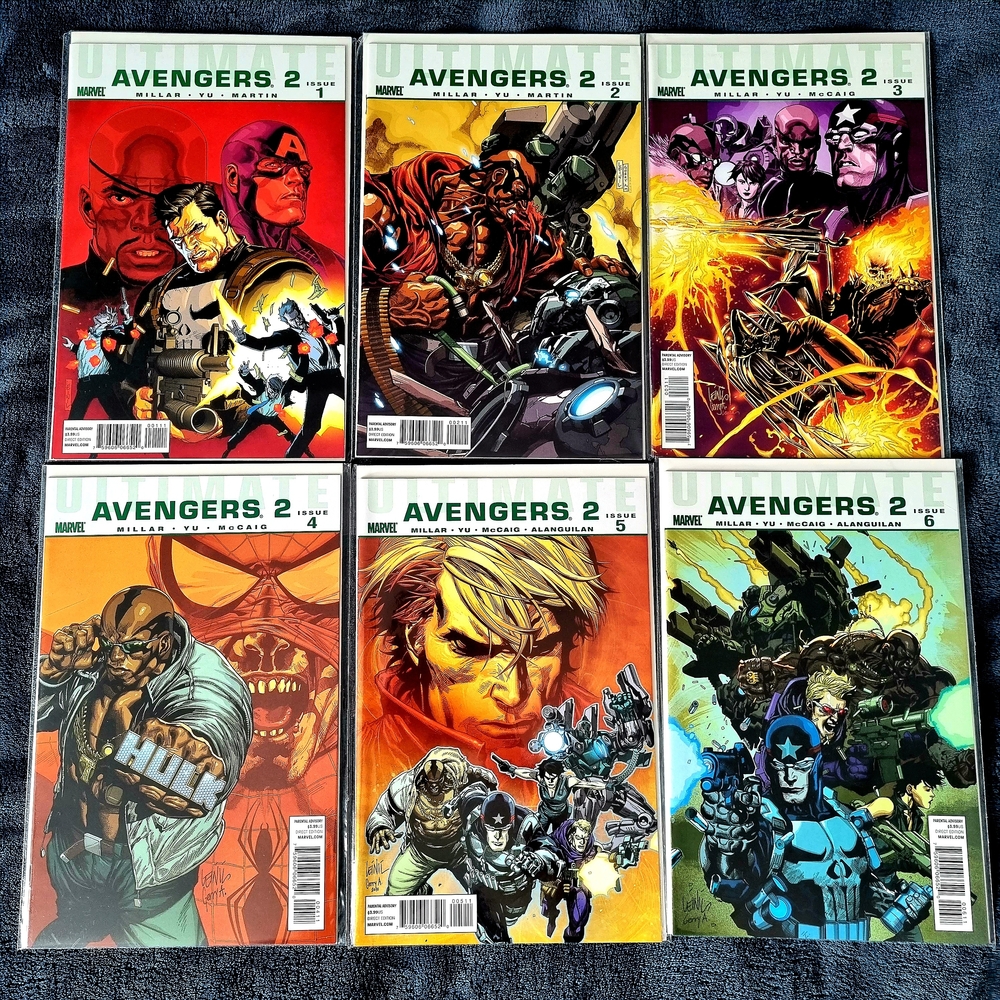 Ultimate Avengers 2 (2010) Complete Set # 1-6 Marvel Comics MINT, bagged boarded